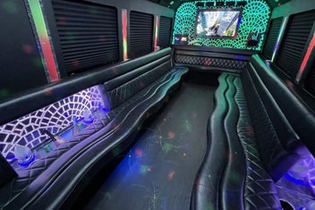 Fall River Limo Bus Interior