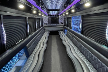 Fall River Party Bus Interior