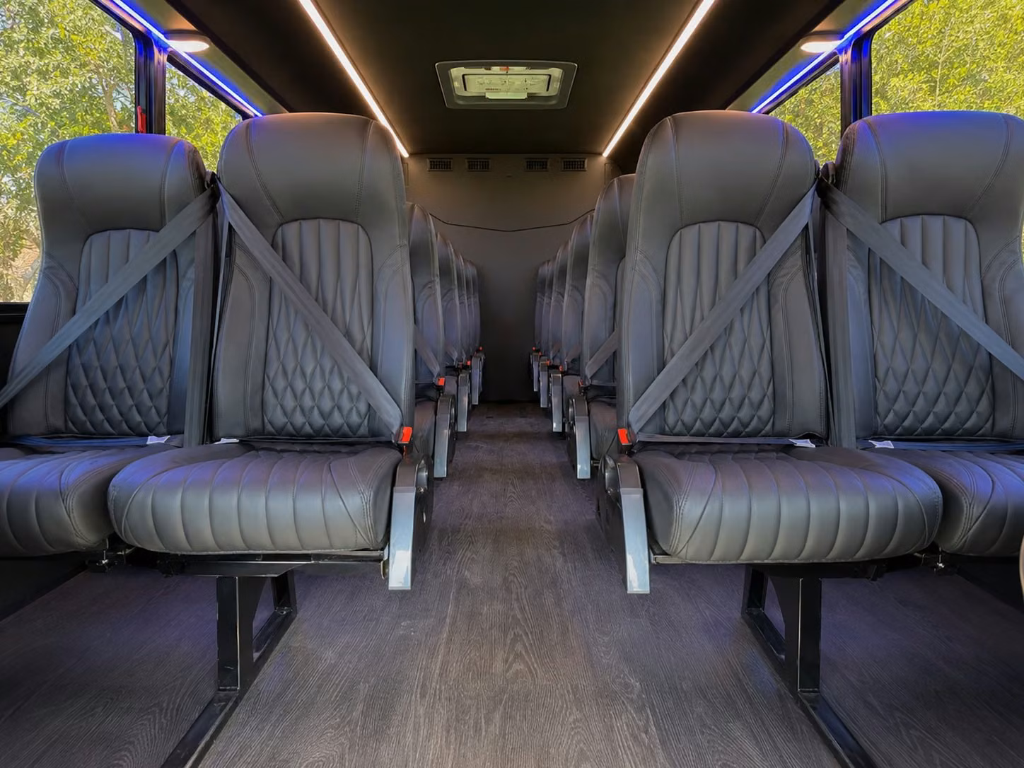 18 passenger minibus inside