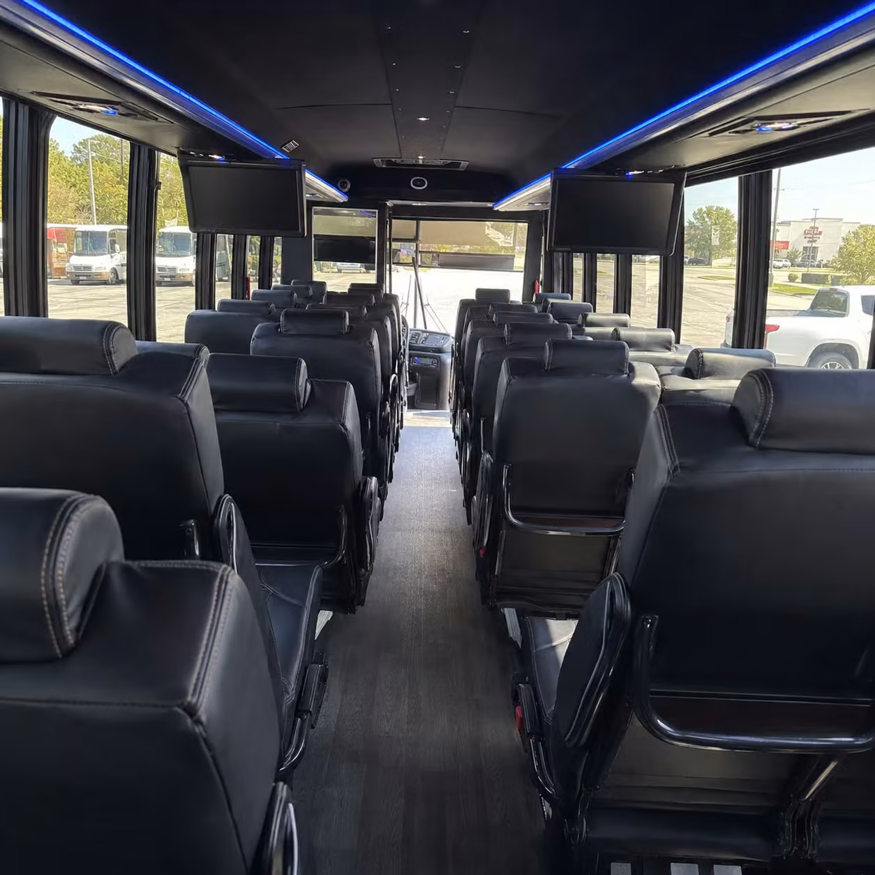 28 passenger minibus inside