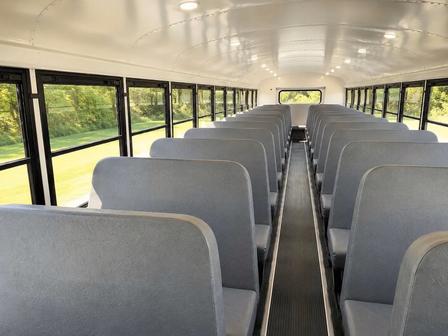 school bus inside